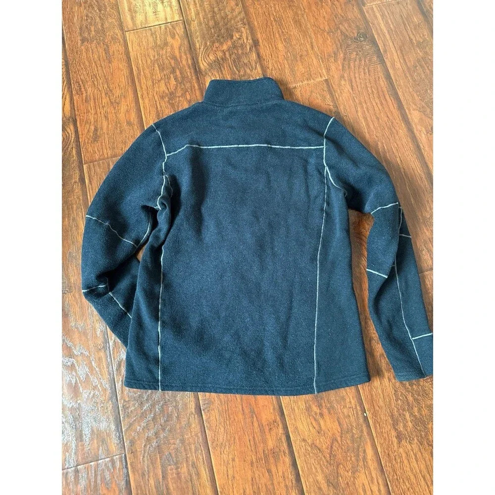 KÜHL Men’s Medium 1/4 Zip Fleece Pullover Navy Outdoor Hiking Sweater
